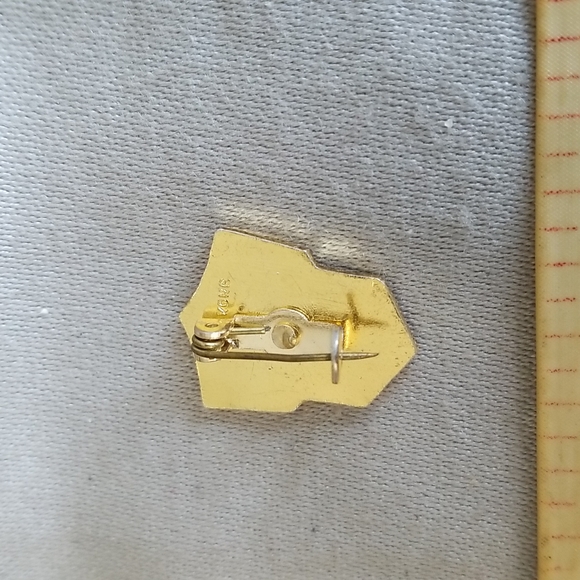 Religious pearlized panel " My First Communion " pin Vintage - Picture 3 of 3